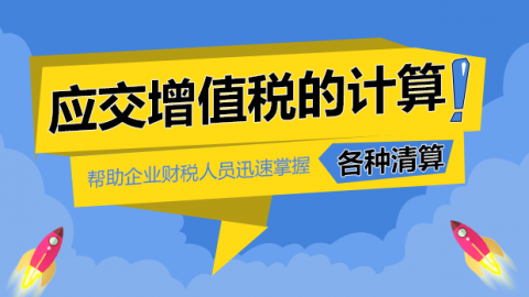 應交增值稅的計算 