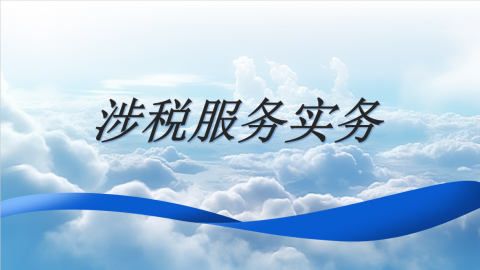 涉稅服務實務 